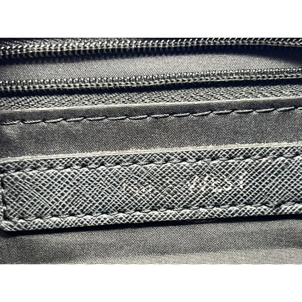 Nine West Black Purse Shoulder Double Zipper Organizer Bag - Picture 5 of 6